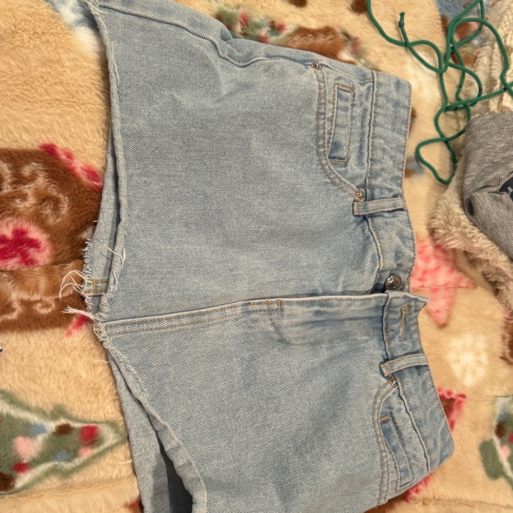 Edikted Light Blue Women's Denim Shorts